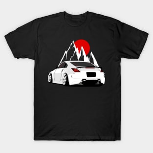 White 350Z Background 2002—2008 T-Shirt